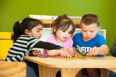 Children at Kindercare Strickland Street. 