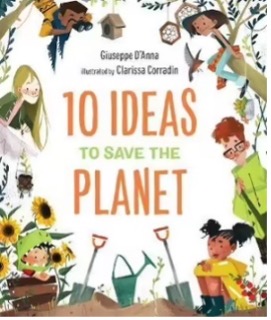Book cover of 10 ideas to save the planet